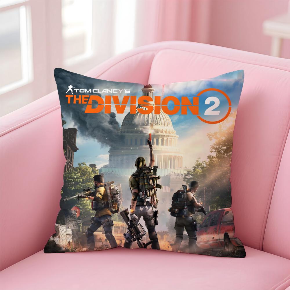 Tom Clancys The Divisions Cushion Cover Comfortable Reversible Pillow Cover Ideal For Car Sofa Bedroom & Beyond