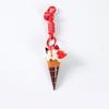 Fruit Flavored Realistic Dessert Pendan Cute Food Shaped Keyring Ice Cream Keychain  Women
