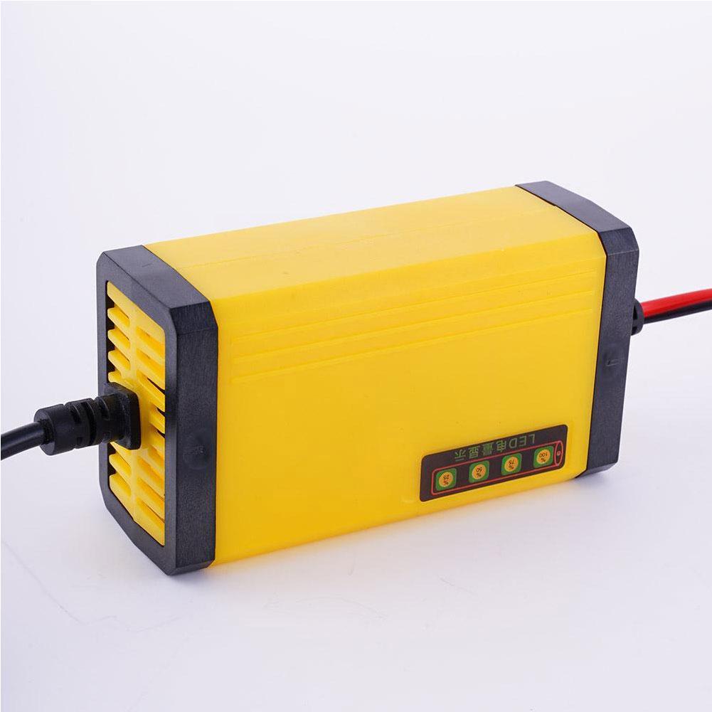 LED Display Car Motorcycle Battery Charger Multiple Current Motorcycle Voltage Adjustment Charger Protection Battery Intell V1C9