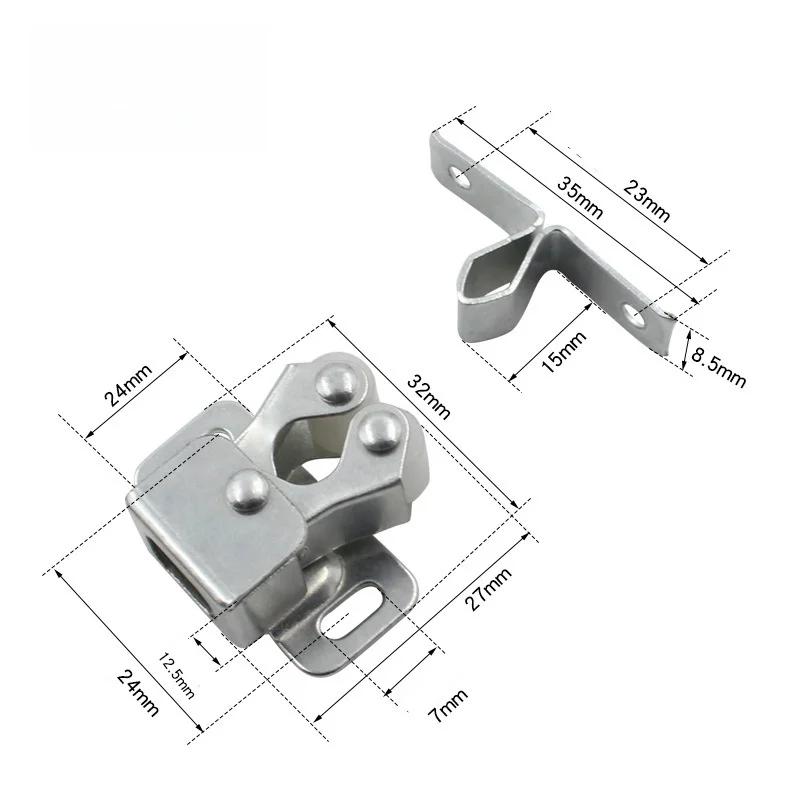 2-10pcs Press Magnet Cabinet Catches Door Stop Closer Stopper Damper Buffer For Wardrobe Hardware Furniture Fittings Accessories