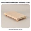 Wooden Tray with Feet Minimalist Decor Smooth for Vanity