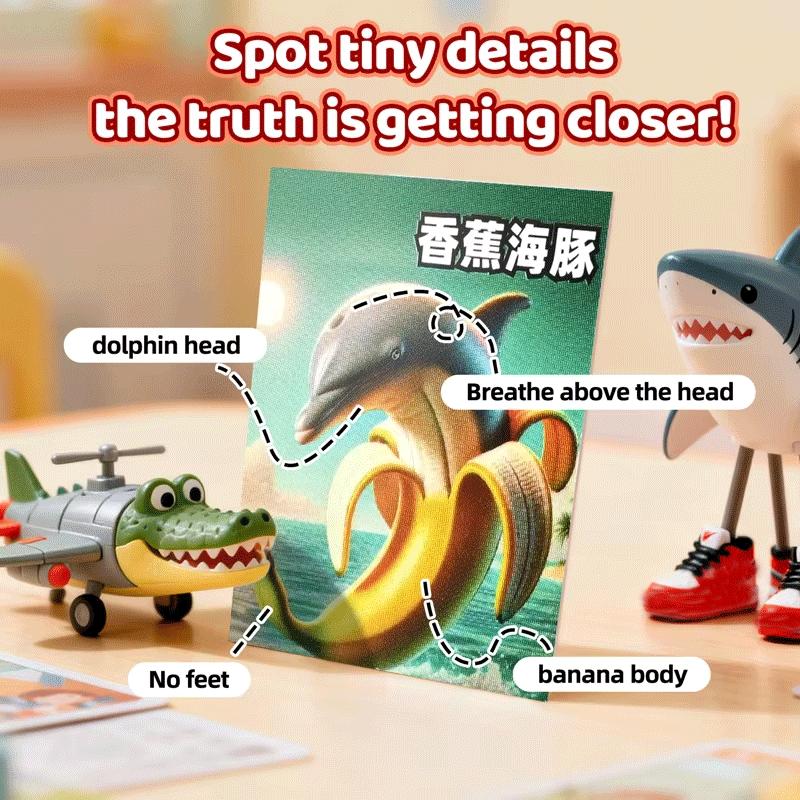 Guess Who I Am Game Italian Brainrot Card Game Classic Toy Tung Tung Sahur Tralarero Tralala Two-player Battle Puzzle Board Game