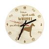 Whippet - Clock with Dog, Wooden Clock with Engraving, Personalised Clock by