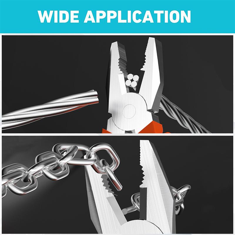 1/3PCS 6/8-inch Wire Pliers Sharp Large Opening Diagonal Pliers for Cutting Twisting Clamping Metal Wires Home Industrial Tool