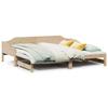 VidaXL Daybed with Trundle Bed 80x200 Cm Solid Pine Wood, Sofa Bed, Guest Bed, Wooden Daybed, Bed of 850902
