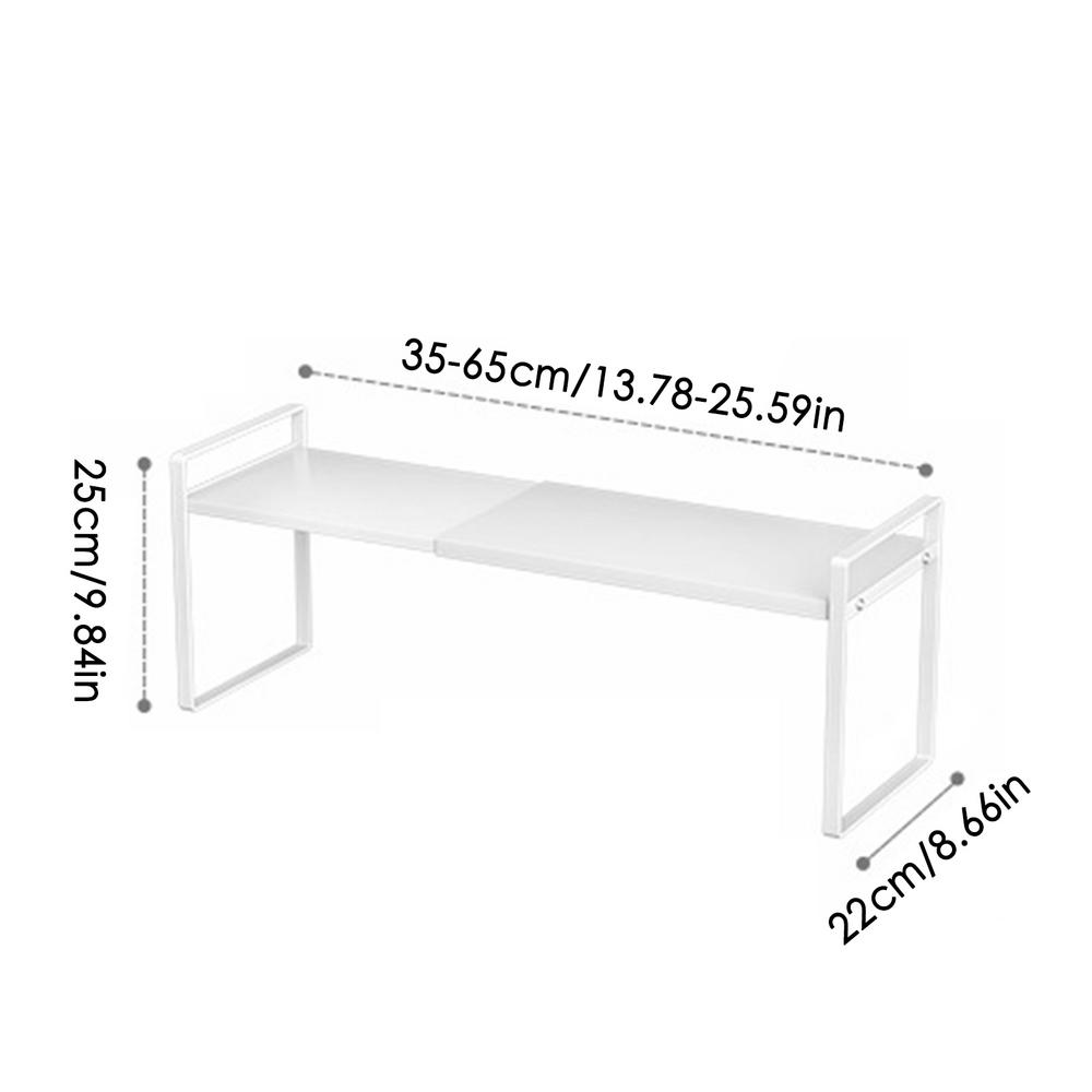 Countertop Shelves Expandable Countertop Microwave Rack Adjustable Sink Shelf Riser Kitchen Storage Stand Cabinet Organizer