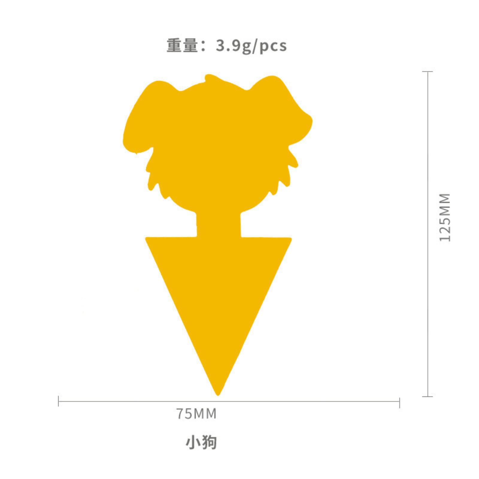 Double Sided Irregular Sticky Yellow Board Flying Insect one size