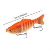 5Pcs Fishing Lures Swimbaits Realistic Freshwater Saltwater Swimming Crankbaits for Pike
