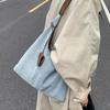 2025 New Lazy Style Denim Bag Women's Bag Large Capacity Underarm Shoulder Bag Premium Commuter Tote Bag