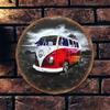 Vintage Wohnmobil Metallschild Outdoor Wandkunst Vorgebohrt Hängende Dekoration