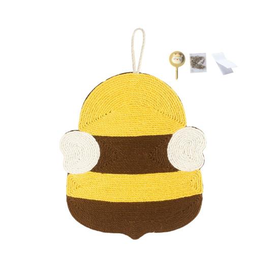 Verticale Kattenkrabmat Sisal Kattenkrabber met Ophanglus Schattige Dierenvorm Kattenkrabmat Beschermt Meubels voor Binnenkatten