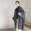 Korean Women's Retro Knitted Long Cardigan - Thick, Loose Fit for Autumn/Winter