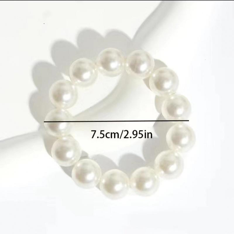Korean Romantic Pearl Hair Ties - European & American Style Women's Fashion Accessories