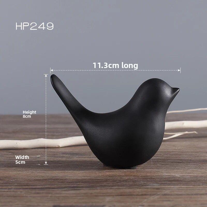 Modern Ceramic Minimalist Bird Statue Figurines Living Room And Office Ornament