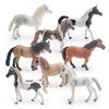 PVC Simulation Horse Figurine Miniature Pony Stallion Mare Sculpture Educational Toy Farm Animal Model Decoration Ornament