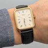 SEIKO Battery Vintage 1982 Chariot Rectangular Tank Watch Case Cleaned Disinfected [ & Band] - &