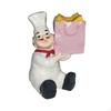 Resin Chef Figurine Unique Cooking Crafts Statue Sculpture for Cottage Shop Tabletop Cabinet