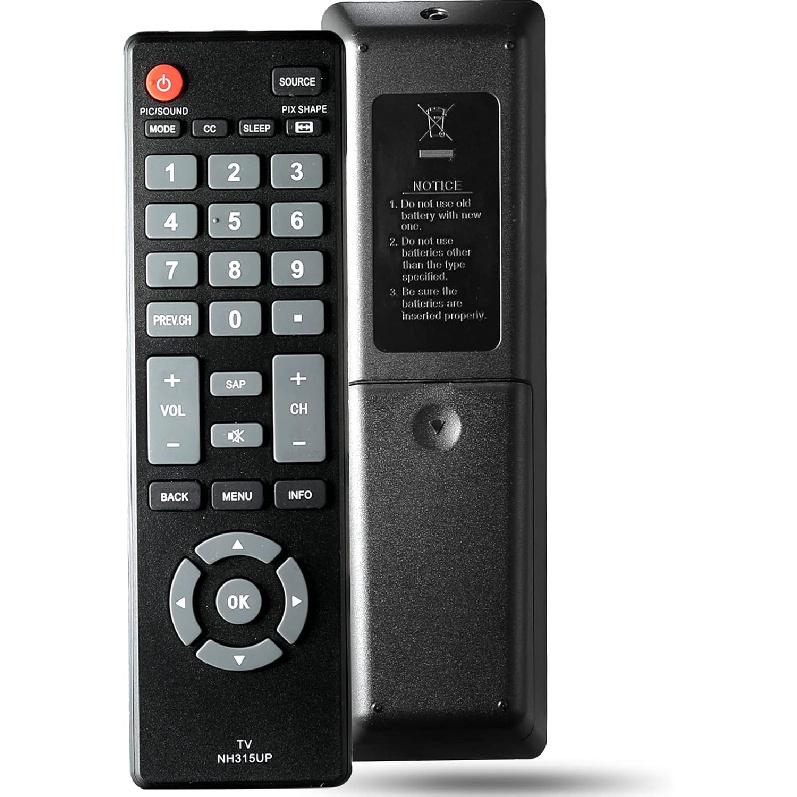 NH315UP Universal Replacement Remote Control Compatible with All Sanyo LED LCD HDTV TV