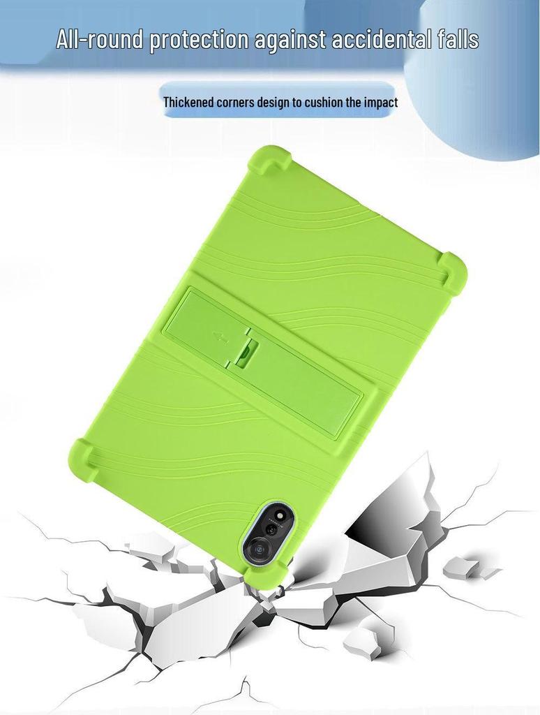 Blackview Mega 2 Tablet Case 2024, 12" Drop-proof Silicone with Stand