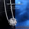 Trendy Hollow Round Bead Pendant Necklace for Women