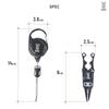 DOD Scissors and Small Tool with Fishing (D.O.D.) Pliers, Carabiner, Accessories, Anti-Slip, FG1-174-BK