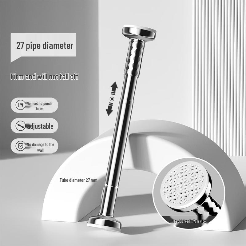 No-Drill Extendable Shower & Clothes Drying Rod
