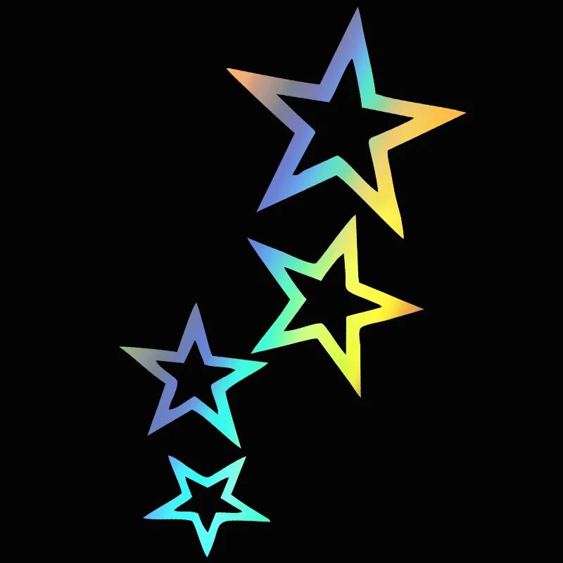 12CMX24CM Stars Car Sticker Vinyl Car Decal Waterproof Stickers On Car Truck Bumper Rear Window No Background