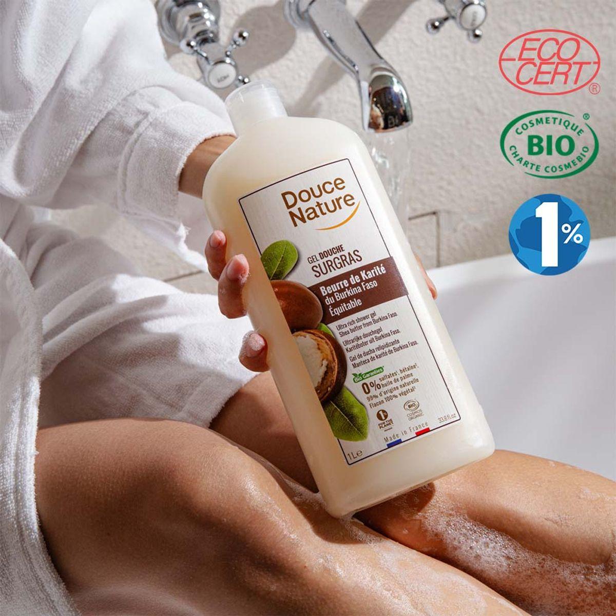 French Organic Mildly Acidic Body Wash Shea Butter 1,000ml