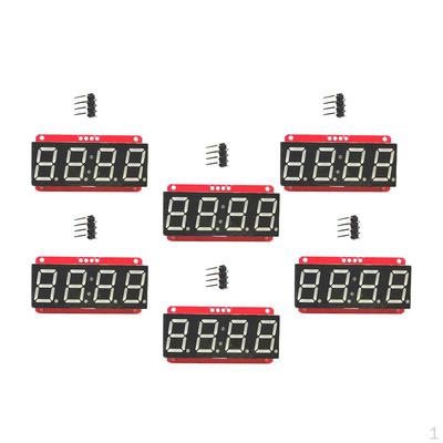 4-Segment 0,56'' LED-Anzeigemodul Uhr HT16K33 I2 ,Packung mit 6