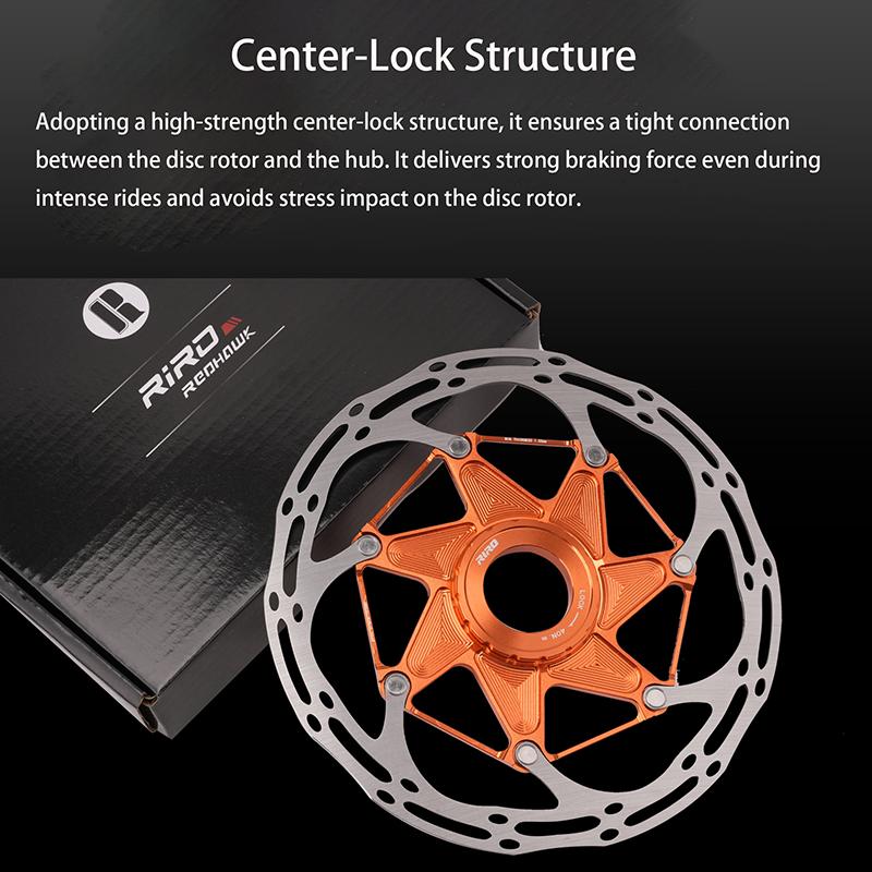 RIRO Center Lock Bike Disc 140MM 160MM  Brake Rotor Floating Structure Disc High Strength Heat- dissipation Bike Brake Rotor