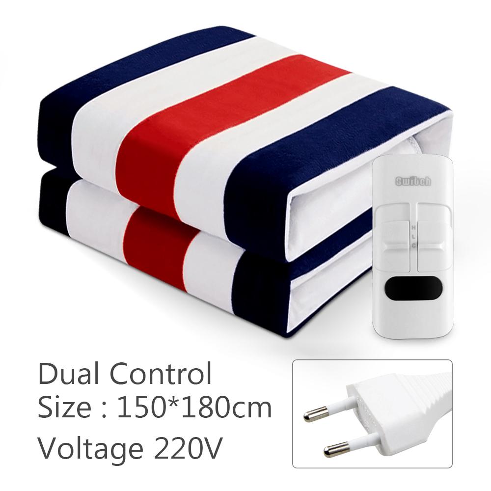 Electric Blanket 220V Thicken Thermostat Electric Blankets 70X150/120X150/150X180Cm Electric Heating Blanket Winter Body Warmer