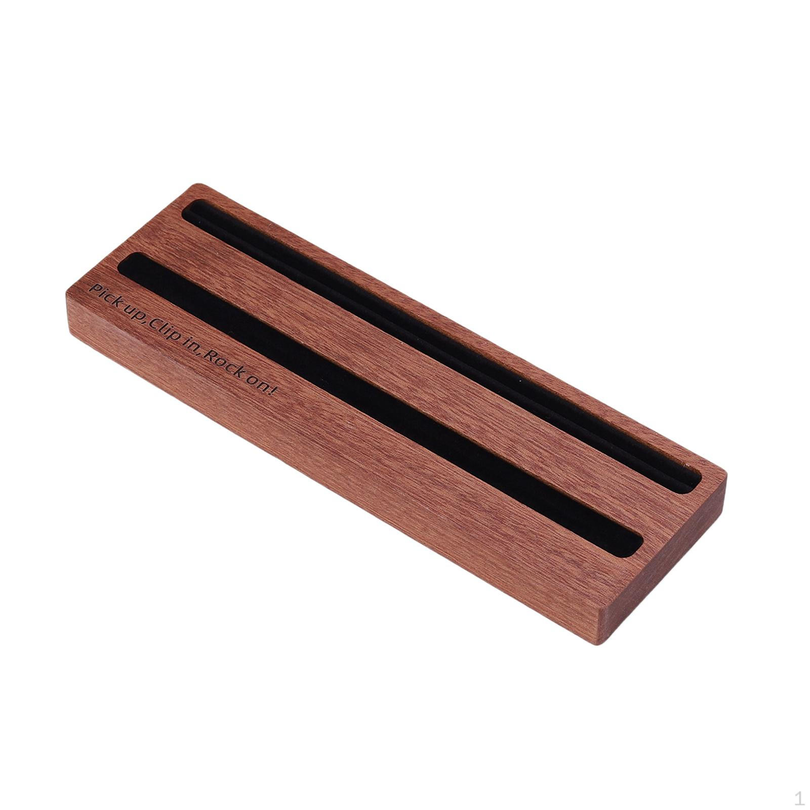 

Electric Guitar Pick Holder,Guitar Box Desktop Showcase Storage Wooden,Organizer Display Holder