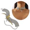 Stylish Multi Tiered Necklace with Eye Catching Bird Swallow Pendant and Sparkling Diamonds for Daily Wear Dares Parties
