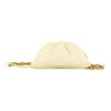 Bottega Veneta BV Chain Pouch Magnetic Frame Closure Leather Waist Bag Women waist bag Ice-Cream 651445-VCP41-7406