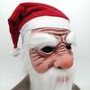 Maschera in Lattice di Babbo Natale con Barba Bianca e Cappello di Natale