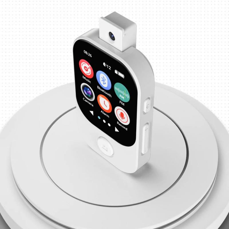 MP3 Player Bluetooth 5.4 Touch Screen MP3 Walkman Hi-Fi Lossless Music Player Built-in Speaker Video FM Radio Recording Camera