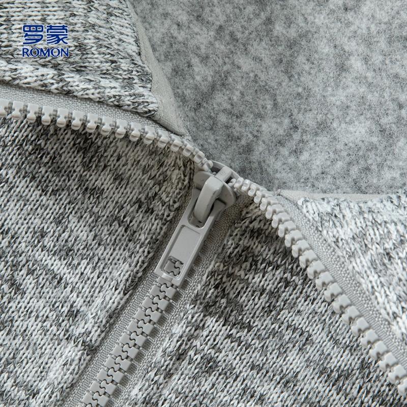 Romon Women's Heather Fabric Hooded Cardigan Jacket