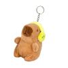 Snygg Elegant Färg Capybaras Plysch Nyckelring Berlock Hänge Mångsidig Utsmyckning Berlocktillbehör för Vardagsbruk