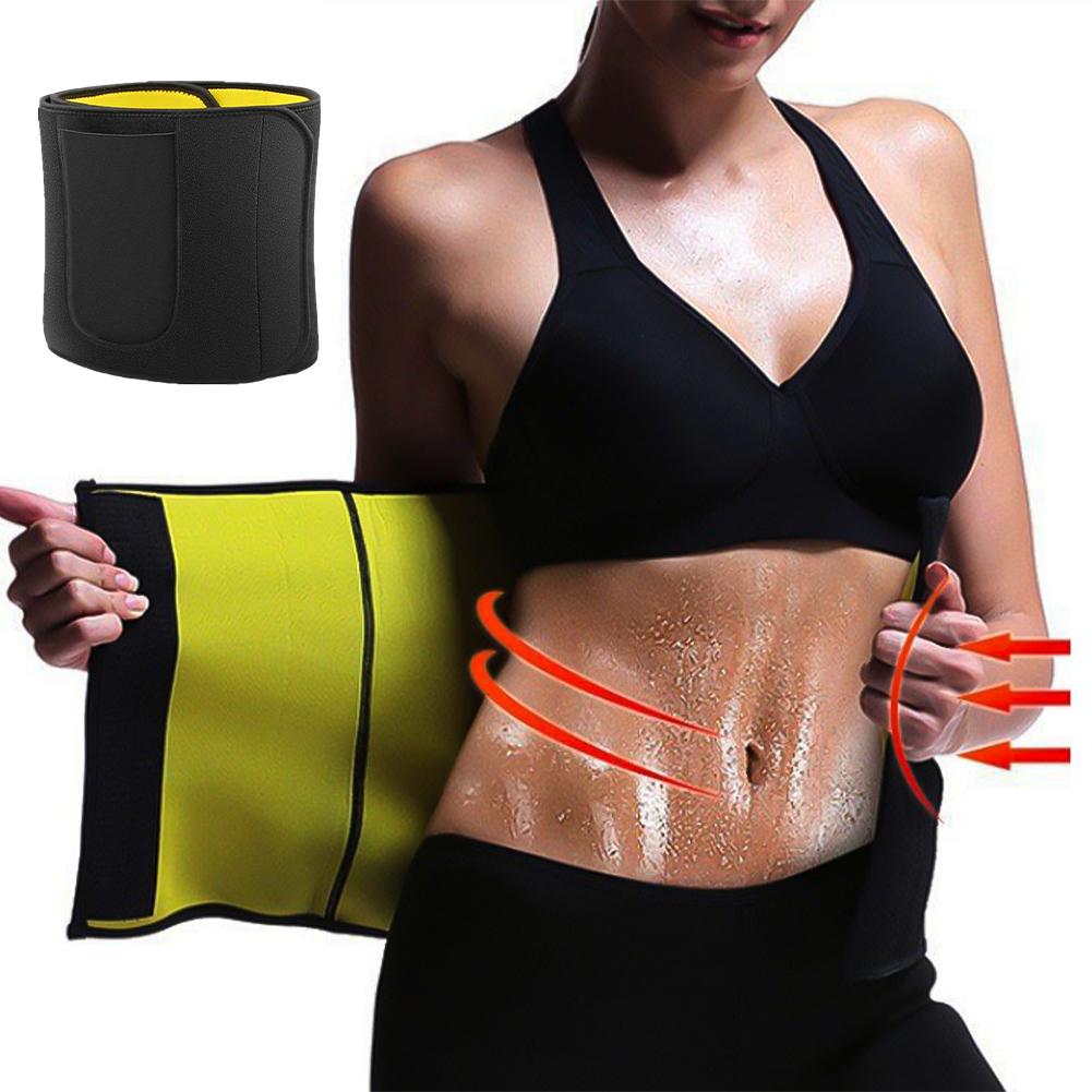 Sports Fitness Waist Support Belt Sweat Waist Trimmer Belt Neoprene Workout Shaping Yoga Body Slimming Band