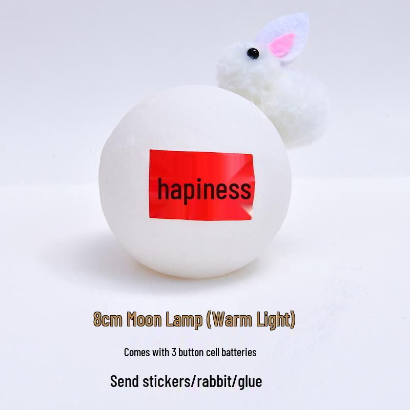 Mid-Autumn Moon Rabbit Lantern DIY Kit - Handmade Luminous Educational Toy for Children s Day.