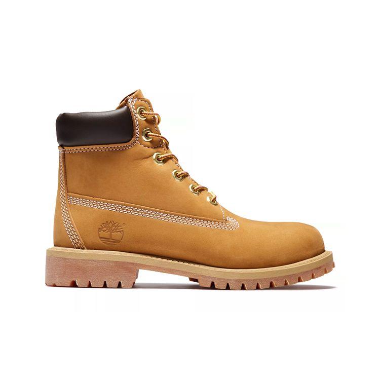 Timberland Premium Leather Narrow Waterproof Classic Outdoor Work Boots Kids Boots Yellow 12909M