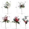 Plastic Simulation Pine Cone Branches Handmade Fake Plant Artificial C  Merry Christmas Decoration
