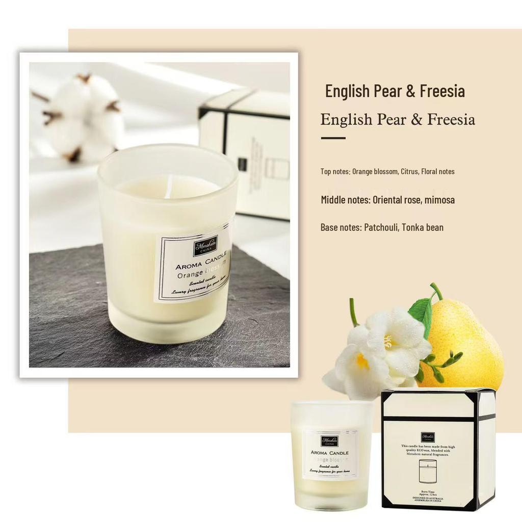 Aroma Candle Incense: Calming Indoor Ornament, Long-Lasting Niche Fragrance, Perfect High-End Souvenir or Bedroom Gift Box.