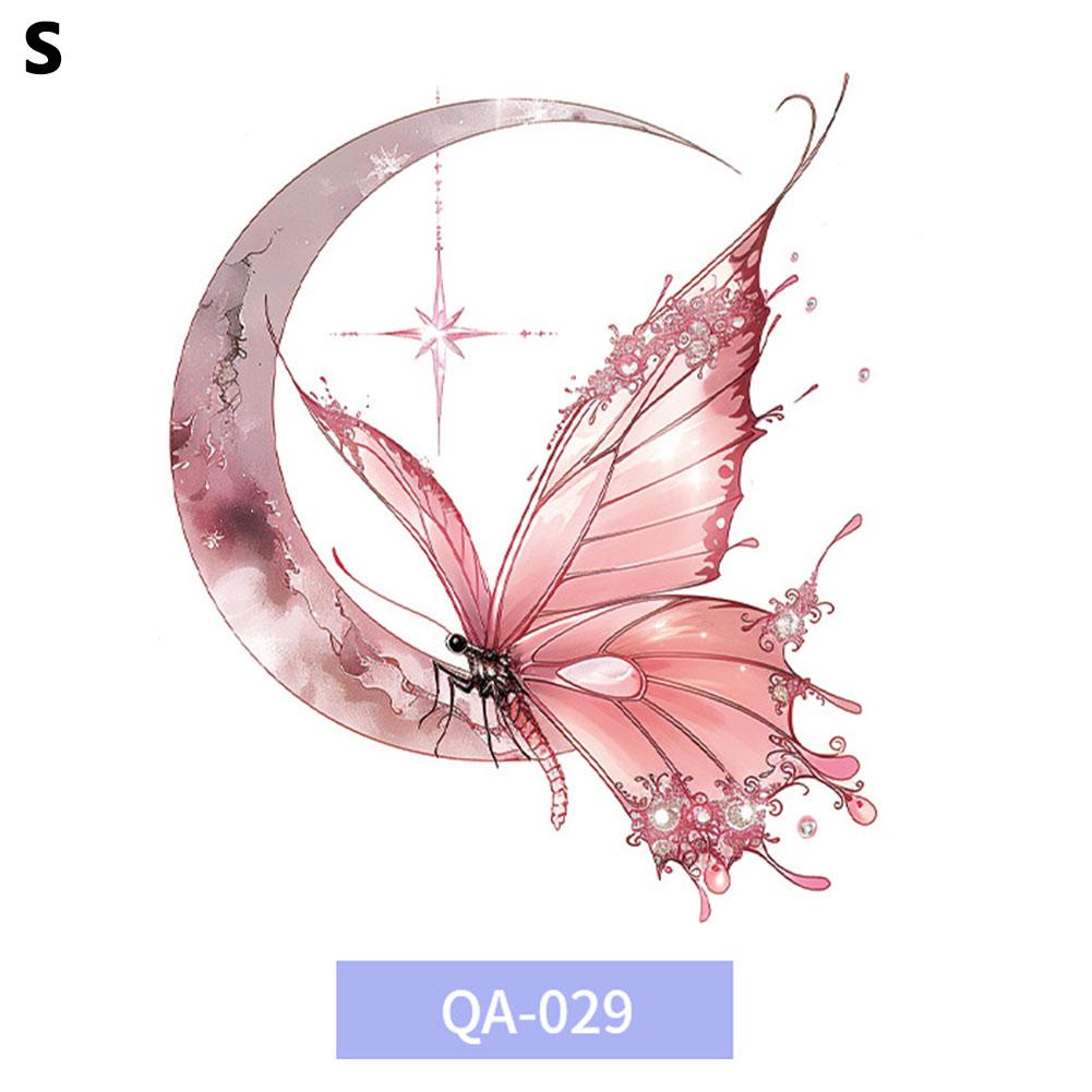 Barevné tetovací nálepky motýlů Vodotěsné Dlouhotrvající Roztomilé Japonské Dopamin Omyvatelné Tetování St G1S6