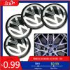 VW GTI GOLF 2026 Gorące Dla VW VOLKSWAGEN 4szt 56mm Naklejki na Koła Samochodowe Dekielki Środkowe Piasty Emblemat Odznaka Naklejka Dla Volkswagen GTI R-L