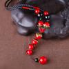 GEMCHIC Collana a Maglia Rossa con Perline Etniche da Donna Catena Lunga con Ciondolo Vintage Moda Boho Gioiello Statement Regalo