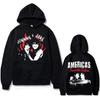 Jake Webber a Johnnie Guilbert Oboustranný potisk pánská podzimní fleecová mikina Regular fit Dlouhý rukáv oblečení Módní Streetwear
