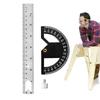 8/12 Inch Angle Ruler Protractor 180 ° Multi-angle Measurement Tools Angle Gauge  Scribing Tool