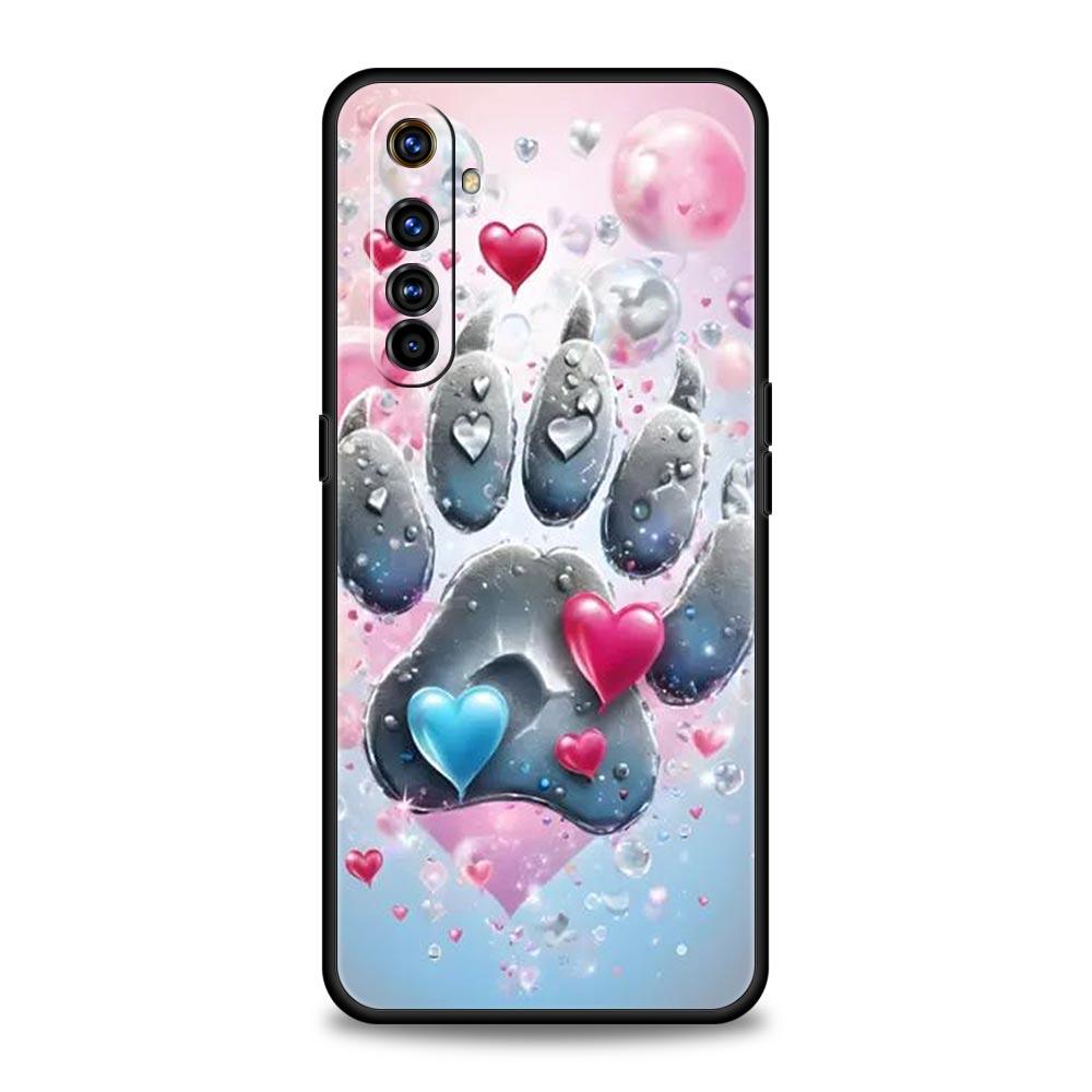Og Paw Print Aesthetics Case For Realme C67 C63 C55 C53 C35 C25 C21 GT 2 3 5 6 10 11 12 13 Pro Plus 5G Soft TPU Phone Cover Bags