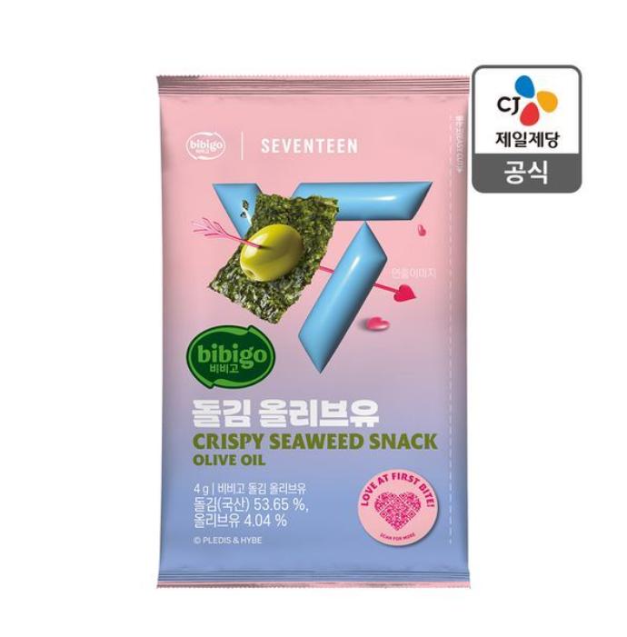 

Bibigo x Seventeen Dolkim 4g*9pcs (Olive Oil / Wasabi / Bulgogi / Sesame Oil) Olive Oil